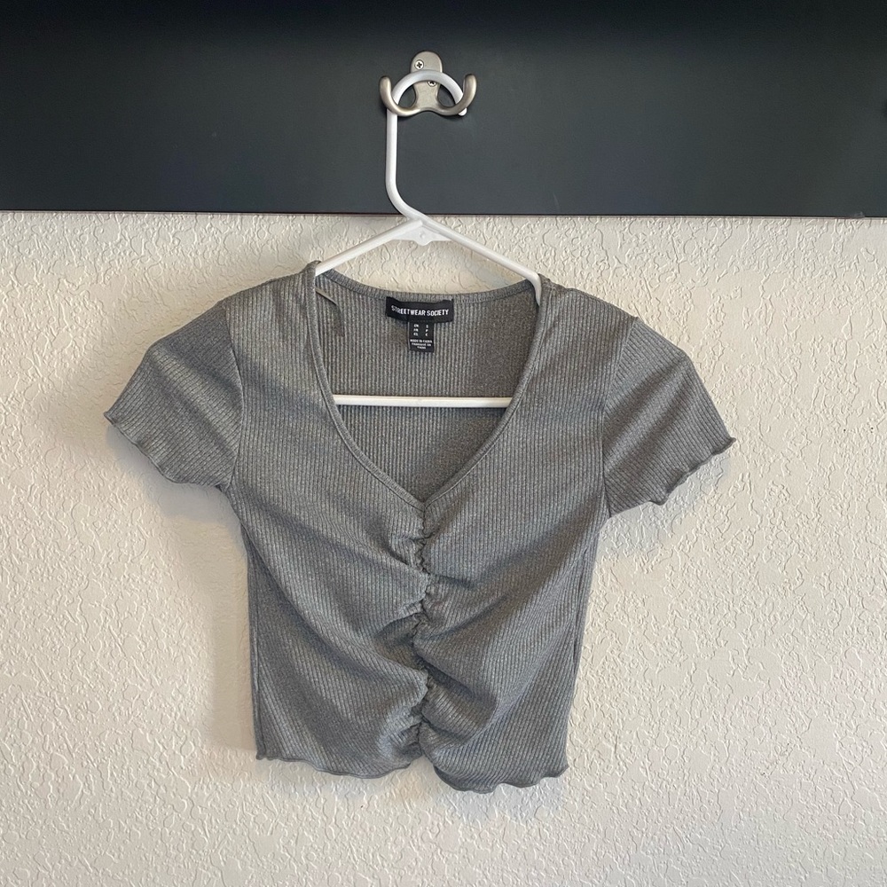 Knitted crop top